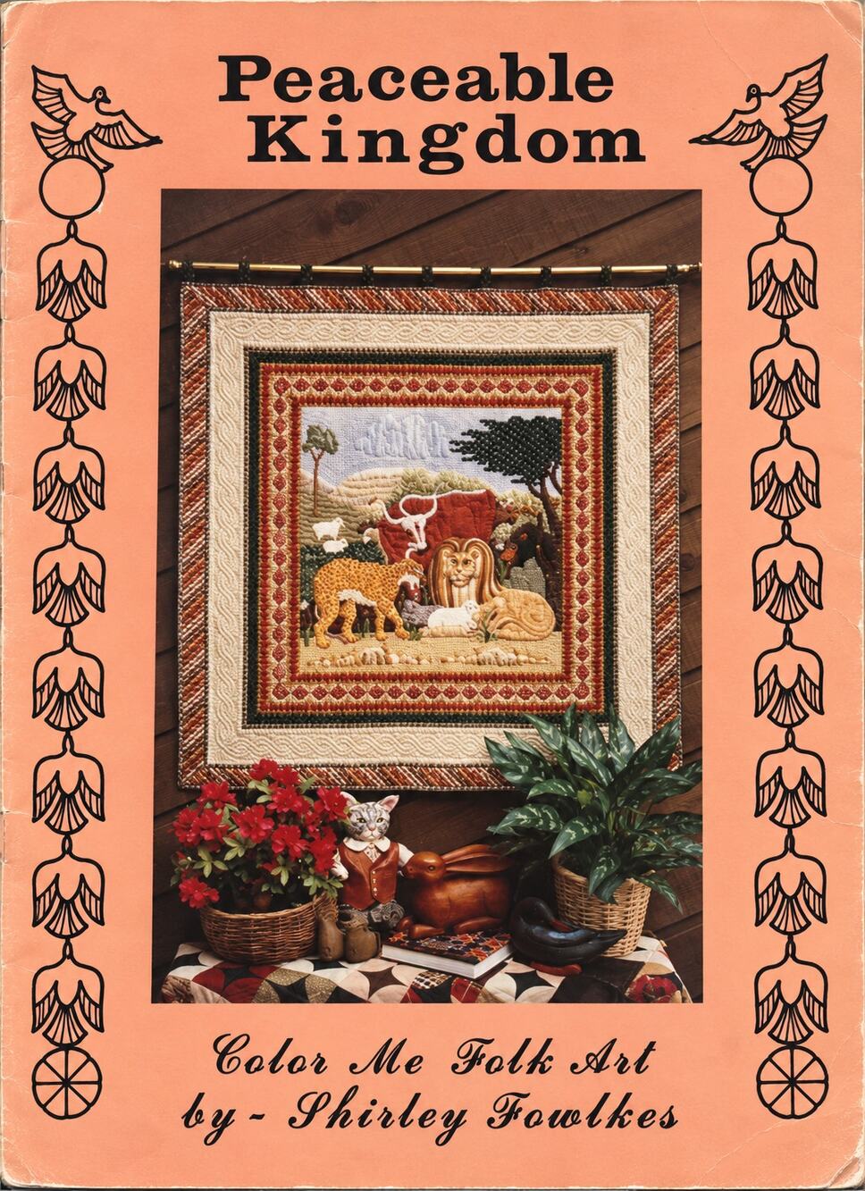 Peaceable Kingdom Heaven Pattern Edward Hicks 19th Century Folk Art Quilt